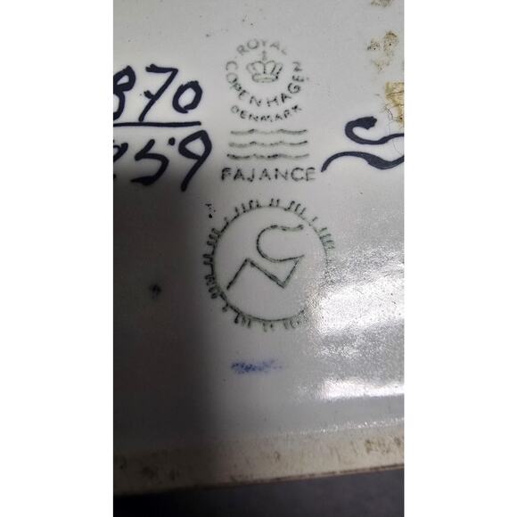 Vintage Royal Copenhagen Baca Fajance Bottle Vase 870/3259 Nils Thorsson Denmark - Picture 7 of 8